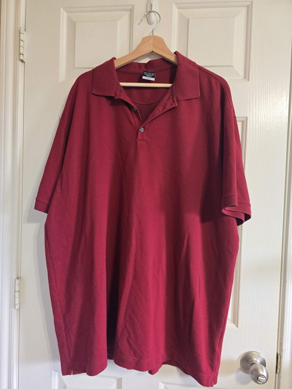 Men's Red Polo Shirt Golf- Classic Short Sleeve Vintage